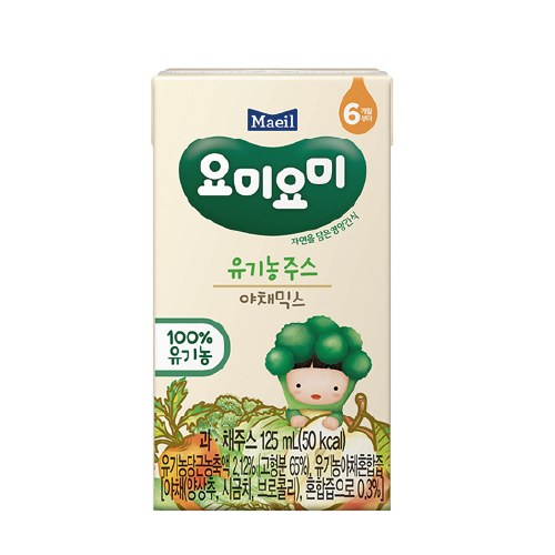 [매일] 요미요미 유기농 야채믹스 125ml 1box (24ea)