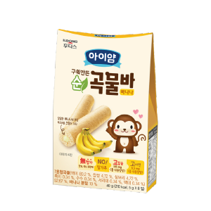 [일동후디스] 아이얌 구워만든 순곡물바 바나나 1box (6ea)