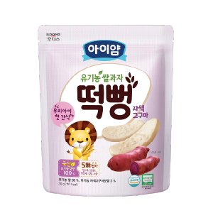 [일동후디스] 아이얌 유기농쌀과자 자색고구마떡뻥 1box (6ea)